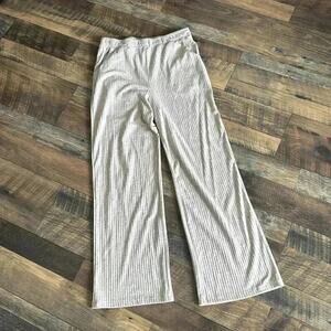 WHITE BIRCH | Lounge Pants Cream Ribbed Size Medium